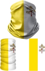 e taktik Multifunctional Flag of the Vatican City Seamless UV+Face Mask Headband Bandana Do Rag Hairband