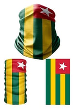 e taktik Multifunctional Flag of Togo Seamless UV+Face Mask Headband Bandana Do Rag Hairband