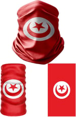 e taktik Multifunctional Flag of Tunisia Seamless UV+Face Mask Headband Bandana Do Rag Hairband