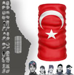 e taktik Multifunctional Flag of Turkey Seamless UV+Face Mask Headband Bandana Do Rag Hairband