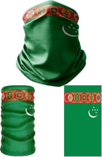 e taktik Multifunctional Flag of Turkmenistan Seamless UV+Face Mask Headband Bandana Do Rag Hairband