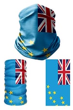 e taktik Multifunctional Flag of Tuvalu Seamless UV+Face Mask Headband Bandana Do Rag Hairband