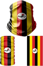 e taktik Multifunctional Flag of Uganda Seamless UV+Face Mask Headband Bandana Do Rag Hairband