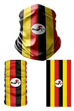 e taktik Multifunctional Flag of Uganda Seamless UV+Face Mask Headband Bandana Do Rag Hairband