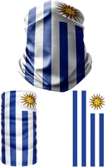 e taktik Multifunctional Flag of Uruguay Seamless UV+Face Mask Headband Bandana Do Rag Hairband