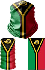 e taktik Multifunctional Flag of Vanuatu Seamless UV+Face Mask Headband Bandana Do Rag Hairband