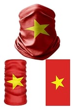 e taktik Multifunctional Flag of Vietnam Seamless UV+Face Mask Headband Bandana Do Rag Hairband