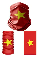 e taktik Multifunctional Flag of Vietnam Seamless UV+Face Mask Headband Bandana Do Rag Hairband