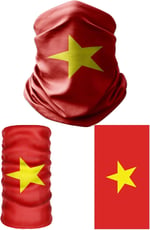 e taktik Multifunctional Flag of Vietnam Seamless UV+Face Mask Headband Bandana Do Rag Hairband