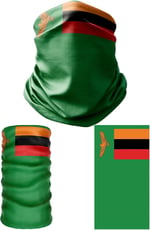 e taktik Multifunctional Flag of Zambia Seamless UV+Face Mask Headband Bandana Do Rag Hairband
