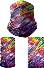 e taktik Multifunctional Flowing Paints Seamless Knitting UV+ Neckerwear Face Mask Headband Bandana Do Rag Hairband