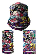 e taktik Multifunctional Graffiti Phone and Monkey Seamless Knitting UV+ Neckerwear Face Mask Headband Bandana Do Rag Hairband