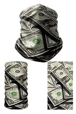 e taktik Multifunctional Green Dollar Seamless Knitting UV+ Neckerwear Face Mask Headband Bandana Do Rag Hairband