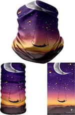 e taktik Multifunctional Kayak On The Moon Seamless Knitting UV+ Neckerwear Face Mask Headband Bandana Do Rag Hairband