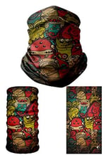 e taktik Multifunctional Monsters World Seamless Knitting UV+ Neckerwear Face Mask Headband Bandana Do Rag Hairband
