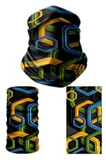 e taktik Multifunctional Nested Honeycombs Seamless Knitting UV+ Neckerwear Face Mask Headband Bandana Do Rag Hairband
