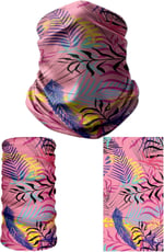 e taktik Multifunctional Pink Leaves Seamless Knitting UV+ Neckerwear Face Mask Headband Bandana Do Rag Hairband