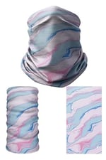 e taktik Multifunctional Pink-Water Green Paints Seamless Knitting UV+ Neckerwear Face Mask Headband Bandana Do Rag Hairband