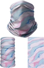 e taktik Multifunctional Pink-Water Green Paints Seamless Knitting UV+ Neckerwear Face Mask Headband Bandana Do Rag Hairband