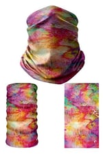 e taktik Multifunctional Purple Colored Paints Seamless Knitting UV+ Neckerwear Face Mask Headband Bandana Do Rag Hairband