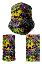 e taktik Multifunctional Radioactive Skulls Seamless Knitting UV+ Neckerwear Face Mask Headband Bandana Do Rag Hairband