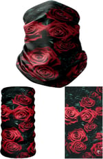 e taktik Multifunctional Red Roses Seamless Knitting UV+ Neckerwear Face Mask Headband Bandana Do Rag Hairband
