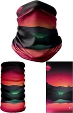 e taktik Multifunctional Retro Bird Landscape Seamless Knitting UV+ Neckerwear Face Mask Headband Bandana Do Rag Hairband