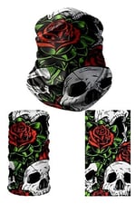 e taktik Multifunctional Rose Skull Seamless Knitting UV+ Neckerwear Face Mask Headband Bandana Do Rag Hairband