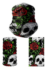 e taktik Multifunctional Rose Skull Seamless Knitting UV+ Neckerwear Face Mask Headband Bandana Do Rag Hairband