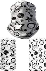 e taktik Multifunctional Stars and Circles Seamless Knitting UV+ Neckerwear Face Mask Headband Bandana Do Rag Hairband