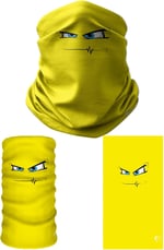 e taktik Multifunctional Yellow Angry Seamless Knitting UV+ Neckerwear Face Mask Headband Bandana Do Rag Hairband