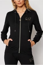 EA7 Emporio Armani Tuta Donna in Tessuto Nero Art.8NTV51TJ9RZ-1200