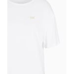 EA7 Kadın Bisiklet Yaka T-Shirt, Beyaz, M Beden