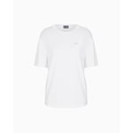 EA7 Kadın Bisiklet Yaka T-Shirt, Beyaz, M Beden