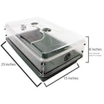 EarlyGrow 93807 Kubbeli Yayıcı, 2 Yükseklik Uzatıcı, Yeşil