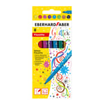 Eberhard Faber 551008-8 parlak renkte, kalem kalınlığı 3 mm, karton kutuda yıkanabilir, süsleme, çizme, el işi ve yazı yazmak için