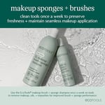 EcoTools Güne Güzel Başlayın Makyaj Fırça Seti, Göz Farı, Fondöten, Allık ve Kapatıcı İçin, Saklama Tepsisi ile, Seyahat Dostu Makyaj Fırçası Zımbaları, Çevre Dostu, Zulüm İçermez, 6 Parça Set