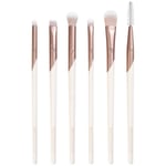 EcoTools Luxe Zarif Göz Makyajı Fırça Seti, Göz Farı, Eyeliner ve Kaş Makyajı İçin, Profesyonel Göz Fırçası Seti, Çevre Dostu Makyaj Araçları, Sentetik Kıllar, Zulüm Ücretsiz ve Vegan, 6 Parça Set