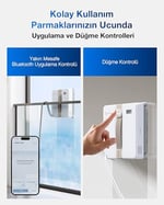 ECOVACS WINBOT Mini Cam Temizleme Robotu, Ultrasonik Çift Nozullu Püskürtme Sistemi, 9 Kademeli Güvenlik Koruması, Akıllı Rota Planlama Teknolojisi, 4 Temizlik Modu ve Kaymaz Güvenlik Sistemi