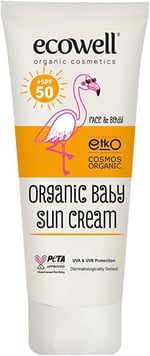 Ecowell SPF 50 Organik Bebek Güneş Kremi (110 g)