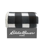 Eddie Bauer - Battaniye, Ters Çevrilebilir Sherpa Yatak, Her Mevsim için Buffalo Ekose Ev Dekoru (Siyah Kareli, Atma) - Seçenekler: Battaniye, Nevresim Takımı, Yorgan Seti, geleneksel, King...