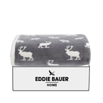 Eddie Bauer Örtü, çift taraflı nevresim takımı, Sherpa polar, tüm mevsimler için ev dekorasyonu, polyester, geyik gri