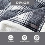 Eddie Bauer - Örtü, ters çevrilebilir Sherpa polar nevresim takımı, tüm mevsimler için ev dekorasyonu (Vail Plaid, örtü)