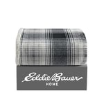 Eddie Bauer - Örtü, ters çevrilebilir Sherpa polar nevresim takımı, tüm mevsimler için ev dekorasyonu (Vail Plaid, örtü)