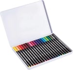 Edding 1200 ince uçlu keçeli kalem - 20 parlak renkli set - yuvarlak uçlu 1 mm