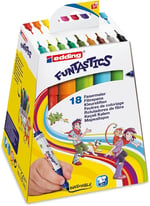 edding 14 FUNTASTICS çocuklar için kalın uçlu keçeli kalem 18'li set - 2-3 mm yuvarlak uç
