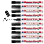 edding 3000 permanent markör siyahı - 10 kalem - 1,5-3 mm yuvarlak uç