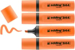 edding 344 fosforlu kalem, yeşil, 4'lü set, 2-5 mm kesik uç