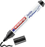 edding 4500 tekstil kalemi - siyah - 1 kalem - 2-3 mm yuvarlak uç