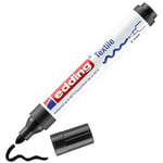 edding 4500 tekstil kalemi - siyah - 1 kalem - 2-3 mm yuvarlak uç